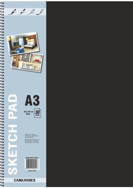 Pad Marker Defteri A3 - 200 gr