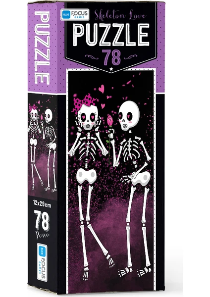 Blue Focus 78 Parça Puzzle Skeleton Love