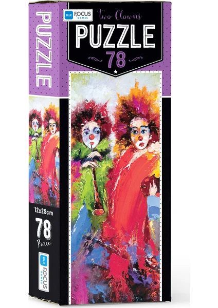 Blue Focus 78 Parça Puzzle Two Clowns