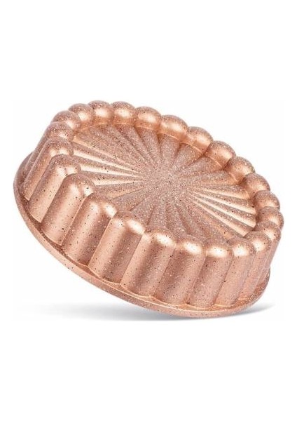 Granit Kaplama 26 cm Dilimli Tart Kalıbı Rosegold