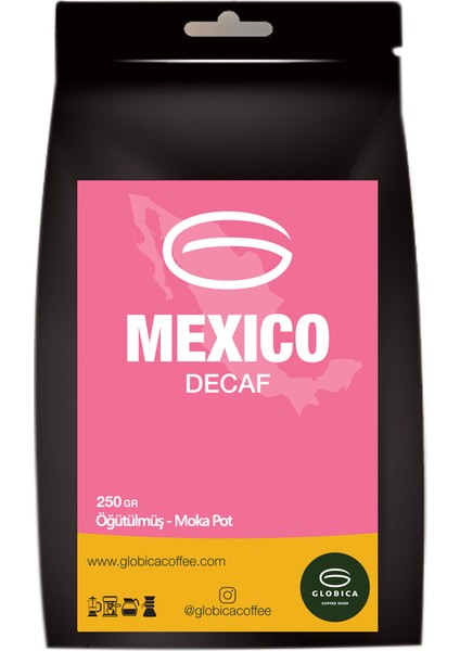 Mexico Meksika Filtre Kahve Kafeinsiz 250 gr - Moka Pot