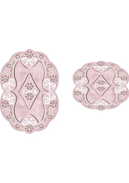 Yasemin Özel Kesim Yıkanabilir Kaymaz Taban 2'li Paspas Seti Klozet Takımı fiyatları