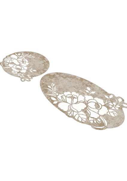 Mine Özel Kesim Yıkanabilir Kaymaz Taban 2'li Paspas Seti Klozet Takımı modelleri