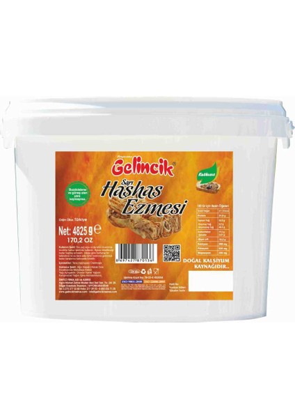 Sarı Haşhaş Ezmesi 5 kg