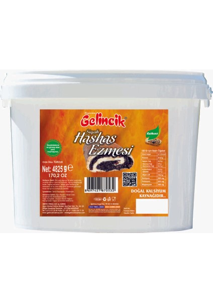Siyah Haşhaş Ezmesi 5 kg