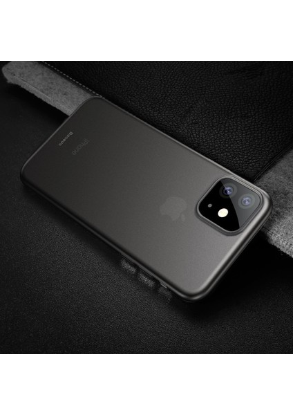 WIAPIPH65S-A01 Wing Case Apple iPhone 11 Pro Max Ultra İnce Mat Kılıf Siyah