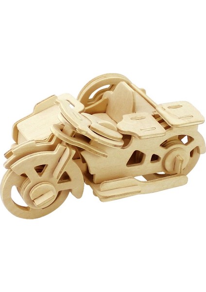 3D Puzzle Motorsiklet Mini Ahşap JP109