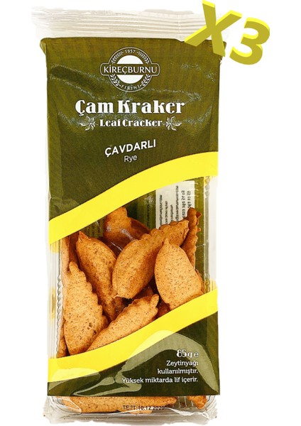 Kireçburnu Fırını Çavdarlı Çam Kraker 85 gr x 3'lü