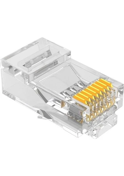 Ez RJ45 Cat6 Yeni Nesil Delikli Jack Konnektör 10'lu