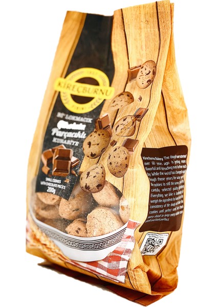 Çikolata Parçacıklı Bi Lokmacık Kurabiye 200 gr x 2'li