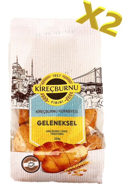 Kireçburnu Fırını Geleneksel Kireçburnu Kurabiyesi 200 gr x 2'li