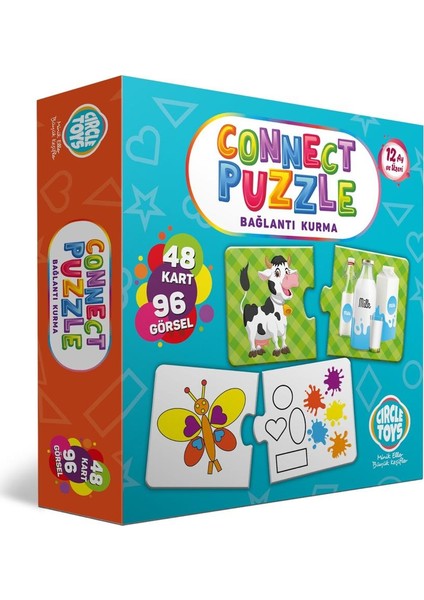 Circle Toys Connect Puzzle Bağlantı Kurma Oyunu Eşleştirme Kartları