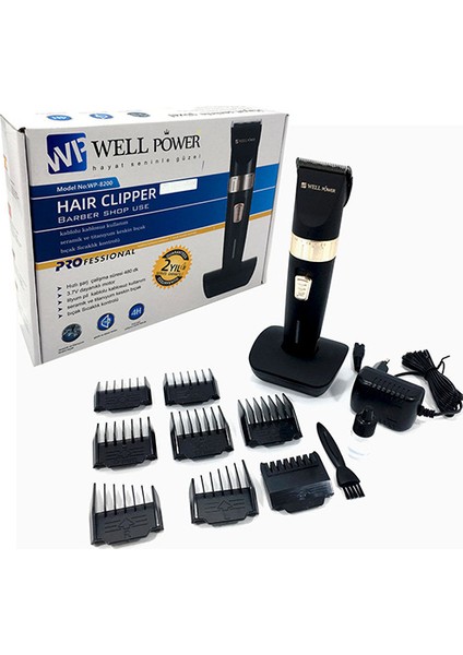 Well Power 8200 Salon Tipi Professional Saç Sakal Tıraş Makinesi fırsatları