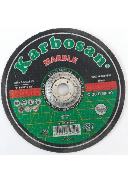 Metal Kesici Disk Taş 230 x 3 mm