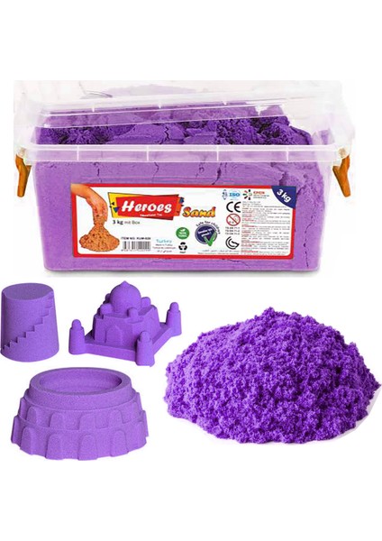 Kinetik Kum 3000 gr Mor fiyatları