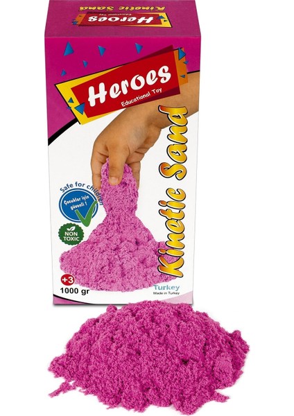 Kinetik Kum 1000 gr Pembe