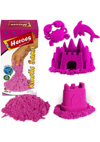 Kinetik Kum 1000 gr Pembe