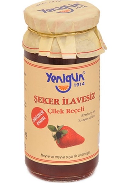 Şeker İlavesiz Çilek Reçeli 290 gr