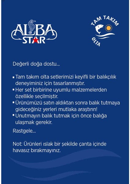 Albastar Tam Takım Usta Lrf Olta Seti TTS022