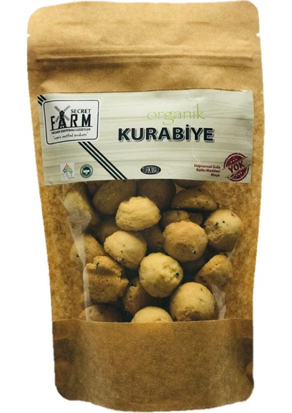 Organik Çörek Otlu Tuzlu Kurabiye 150 gr