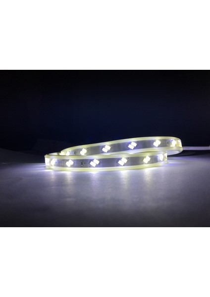 Dış Mekan 3 Çipli Silikonlu Şerit LED 220 V Beyaz 1 m modelleri