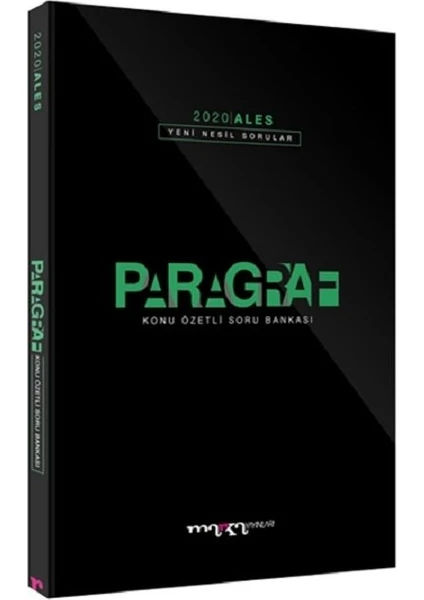 Marka Yayınları 2020 ALES Paragraf Konu Özetli Soru Bankası