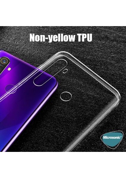 Realme 5 Pro Kılıf Transparent Soft Beyaz