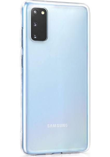 Samsung Galaxy S20 Kılıf Transparent Soft Beyaz