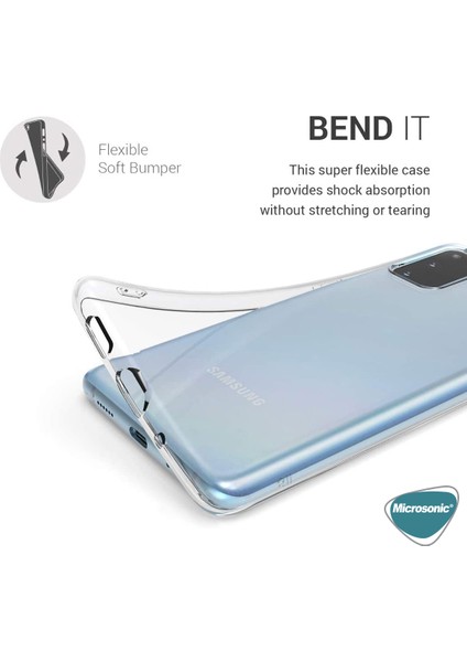 Samsung Galaxy S20 Kılıf Transparent Soft Beyaz