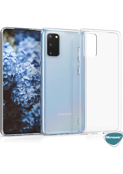 Samsung Galaxy S20 Kılıf Transparent Soft Beyaz