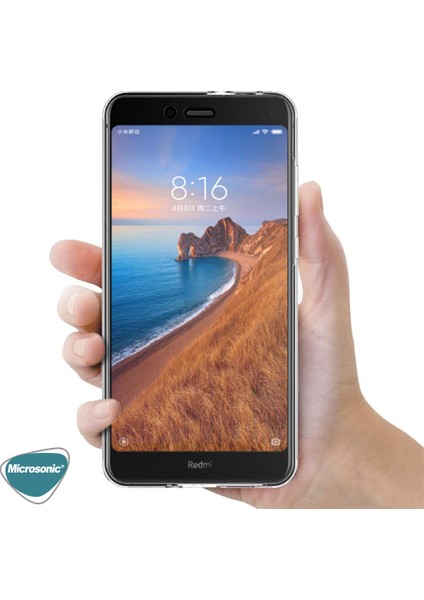 Xiaomi Redmi 7A Kılıf 6 Tarafı Tam Full Koruma 360 Clear Soft Şeffaf