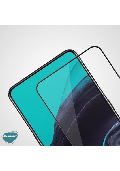 Oppo Reno 2z Tam Kaplayan Temperli Cam Ekran Koruyucu Siyah