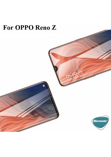 Oppo Reno Z Tam Kaplayan Temperli Cam Ekran Koruyucu Siyah