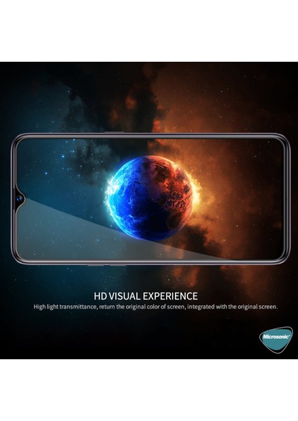 Realme 5i Tam Kaplayan Temperli Cam Ekran Koruyucu Siyah