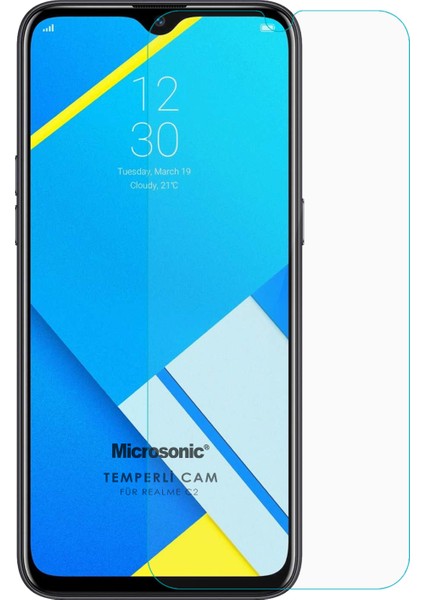 Realme C2 Temperli Cam Ekran Koruyucu