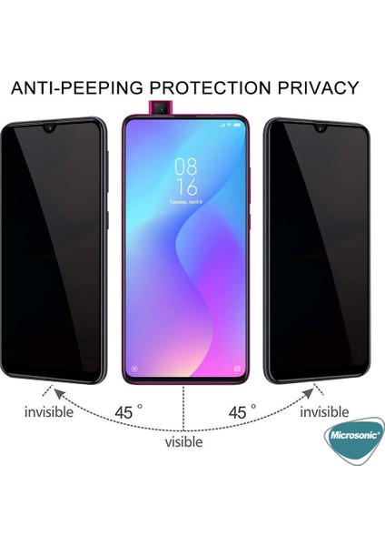 Xiaomi Redmi K20 Privacy 5d Gizlilik Filtreli Cam Ekran Koruyucu Siyah fiyatları