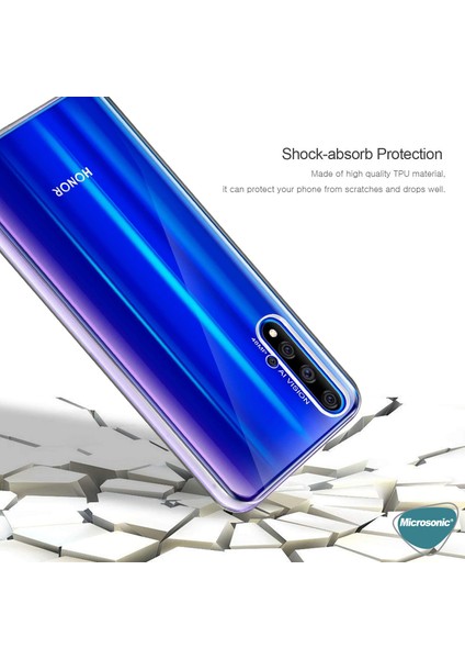Huawei Honor 20 Kılıf 6 Tarafı Tam Full Koruma 360 Clear Soft Şeffaf