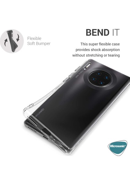 Huawei Mate 30 Pro Kılıf Transparent Soft Beyaz modelleri