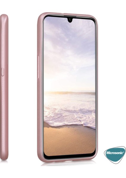 Matte Silicone Realme 5 Pro Kılıf Rose Gold