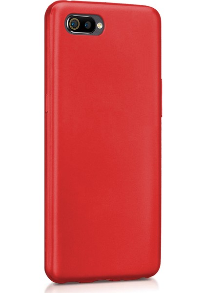 Matte Silicone Realme C2 Kılıf Kırmızı
