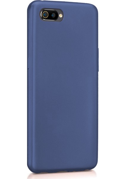 Matte Silicone Realme C2 Kılıf Lacivert