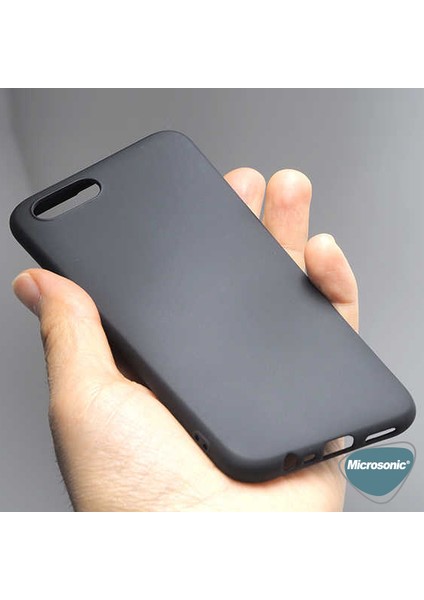 Matte Silicone Realme C2 Kılıf Siyah
