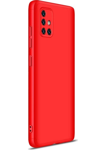 Samsung Galaxy A71 Kılıf Double Dip 360 Protective Kırmızı