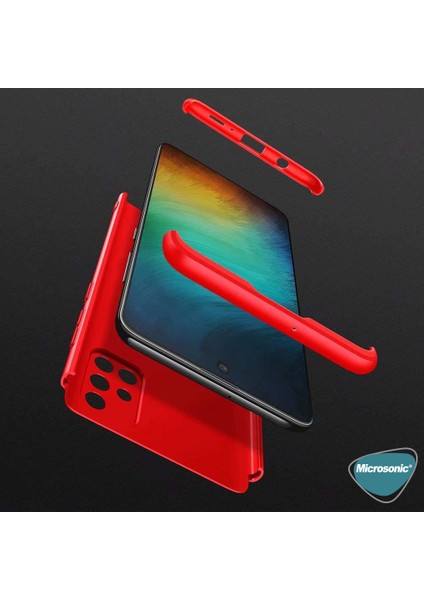 Samsung Galaxy A71 Kılıf Double Dip 360 Protective Kırmızı