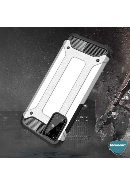 Samsung Galaxy S20 Plus Kılıf Rugged Armor Gümüş