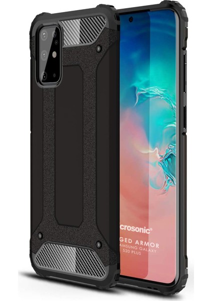 Samsung Galaxy S20 Plus Kılıf Rugged Armor Siyah