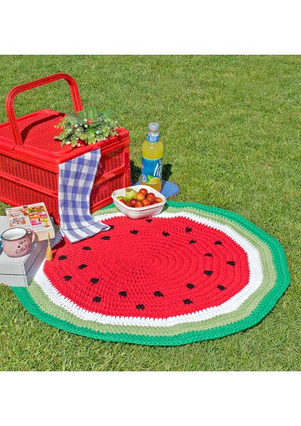 Spagettiyarn Karpuz Kilim Kiti modelleri