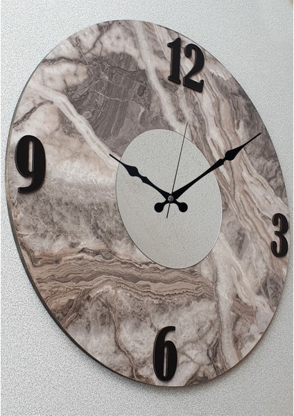 Mermer Desenli Aynalı Duvar Saati fiyatları