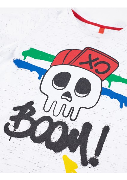 Xo Boom Erkek Çocuk T-shirt Kapri Şort Takım