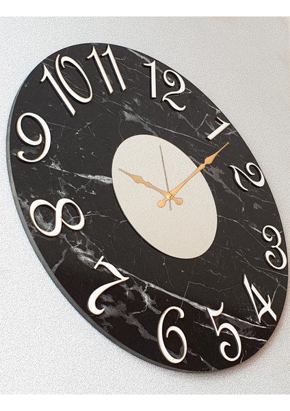 Mermer Desenli Aynalı Duvar Saati fiyatları